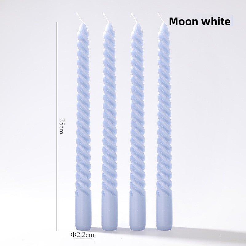 Vintage spiral long rod candle