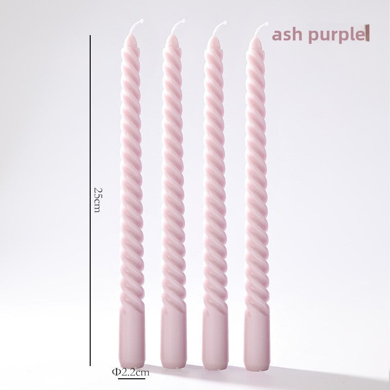 Vintage spiral long rod candle