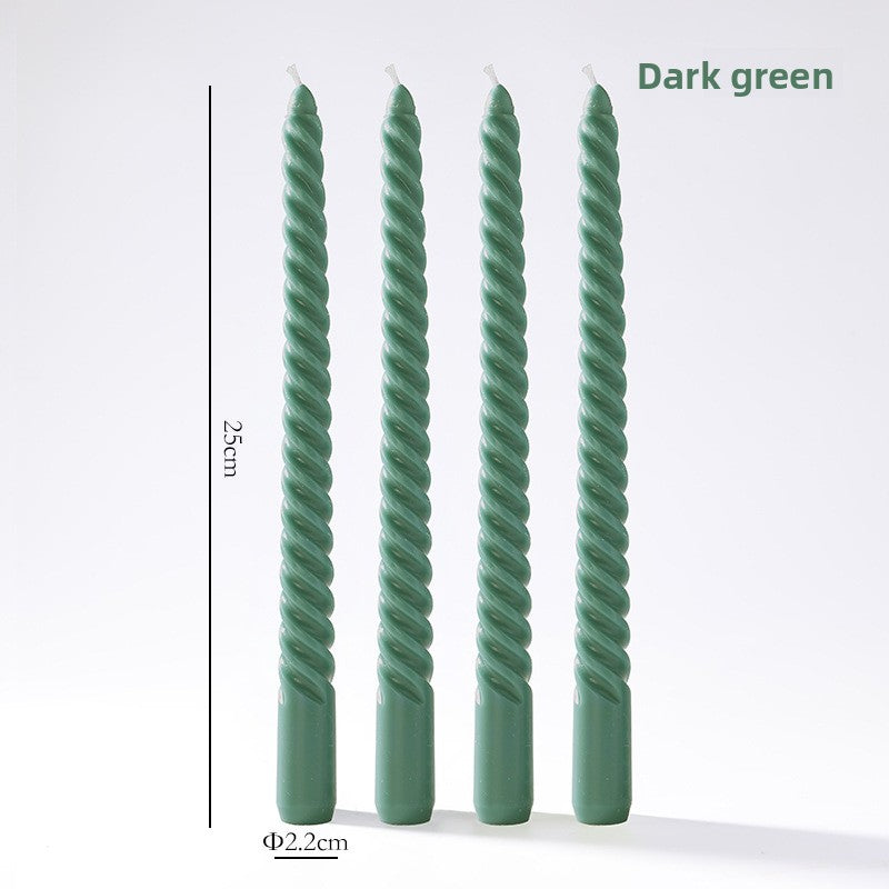 Vintage spiral long rod candle