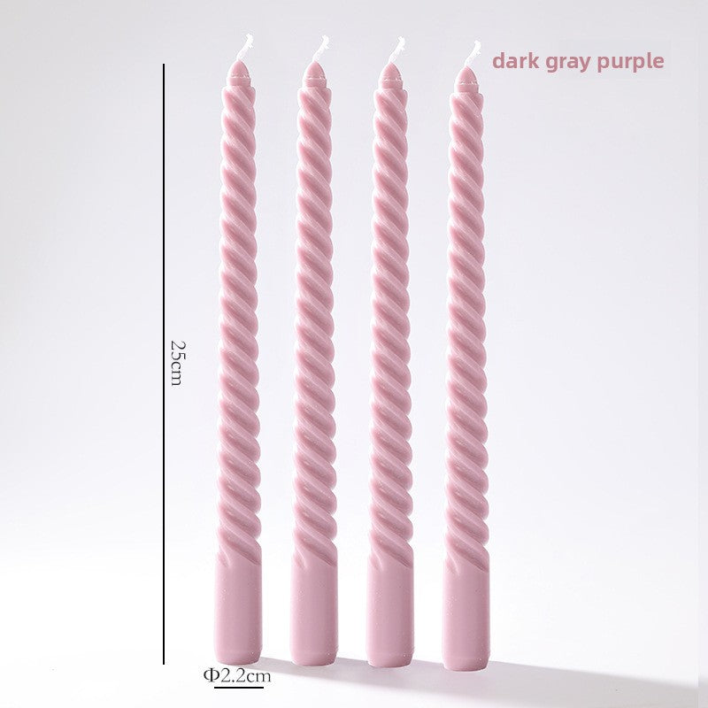 Vintage spiral long rod candle