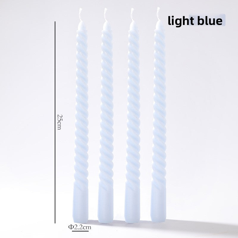 Vintage spiral long rod candle