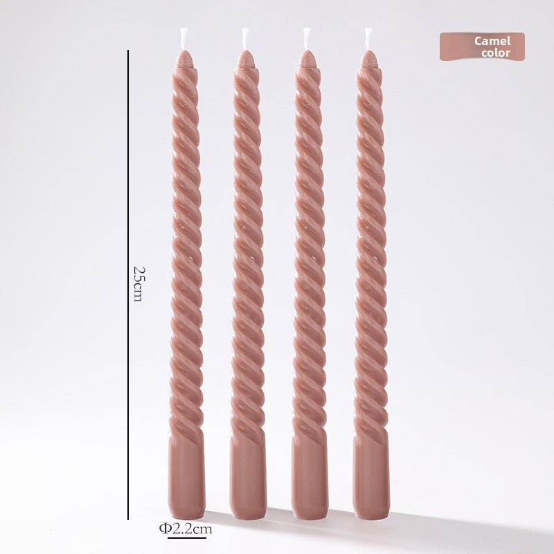 Vintage spiral long rod candle