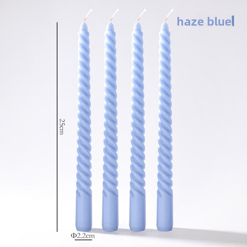 Vintage spiral long rod candle