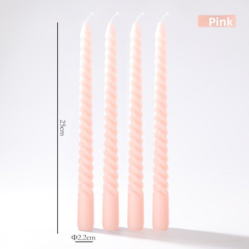 Vintage spiral long rod candle