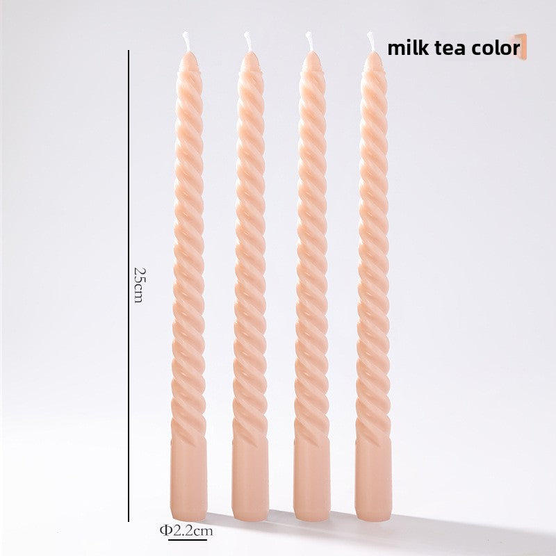 Vintage spiral long rod candle