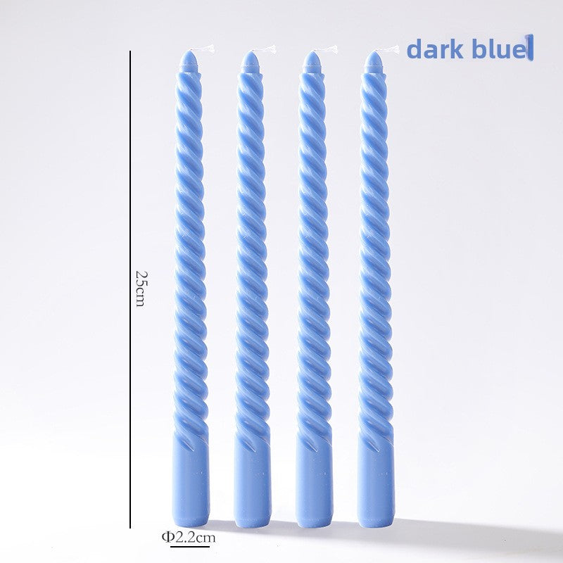 Vintage spiral long rod candle
