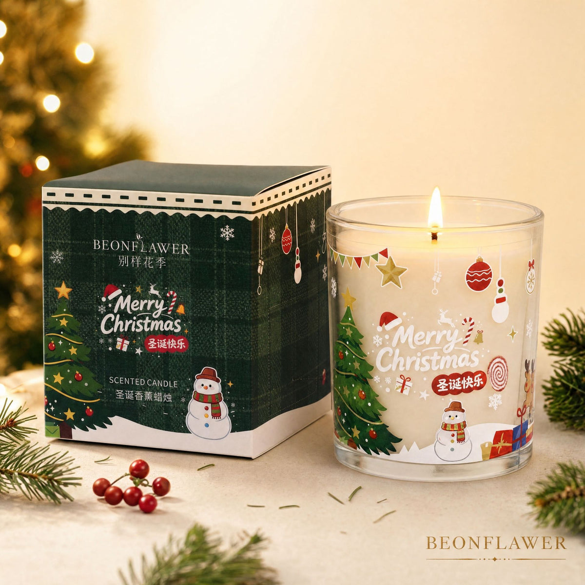 Fruit-Scented Soy Wax Aromatherapy Candle