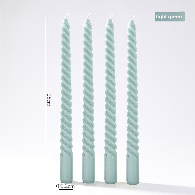 Vintage spiral long rod candle