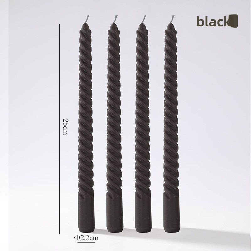 Vintage spiral long rod candle
