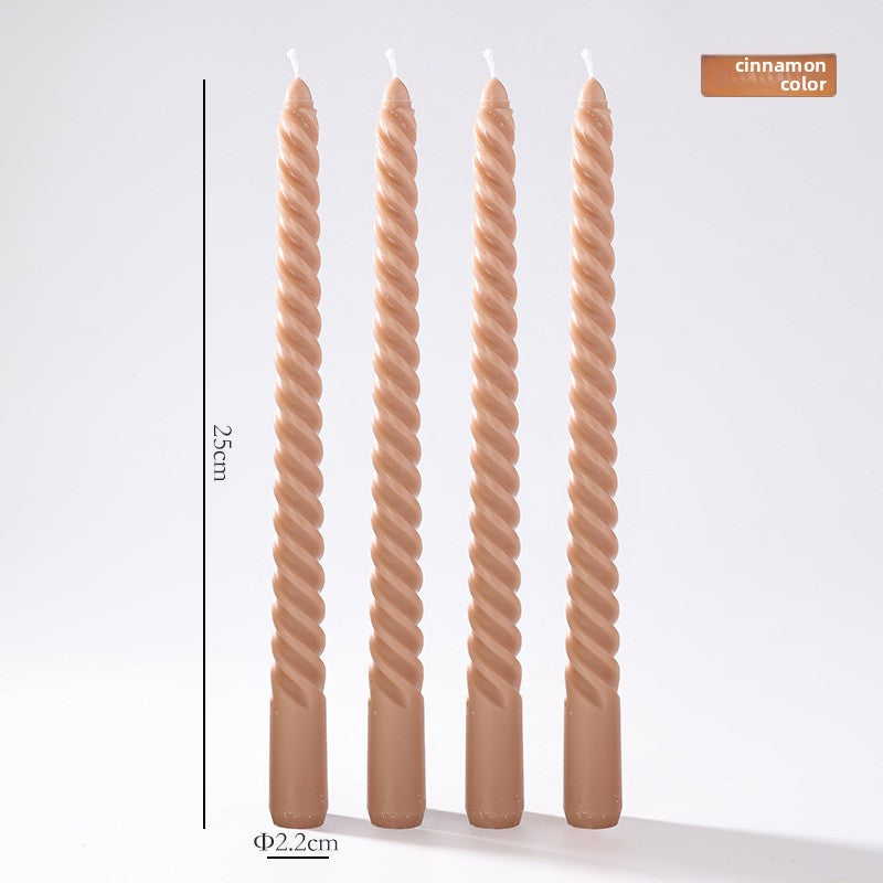 Vintage spiral long rod candle