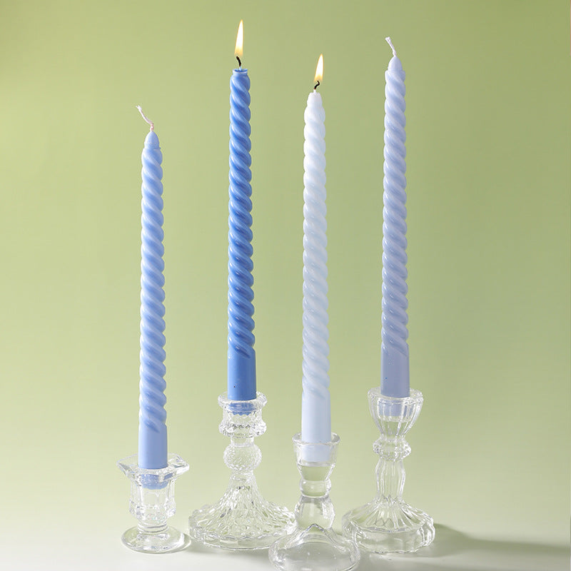 Vintage spiral long rod candle