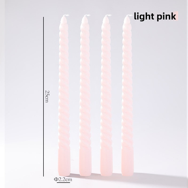 Vintage spiral long rod candle