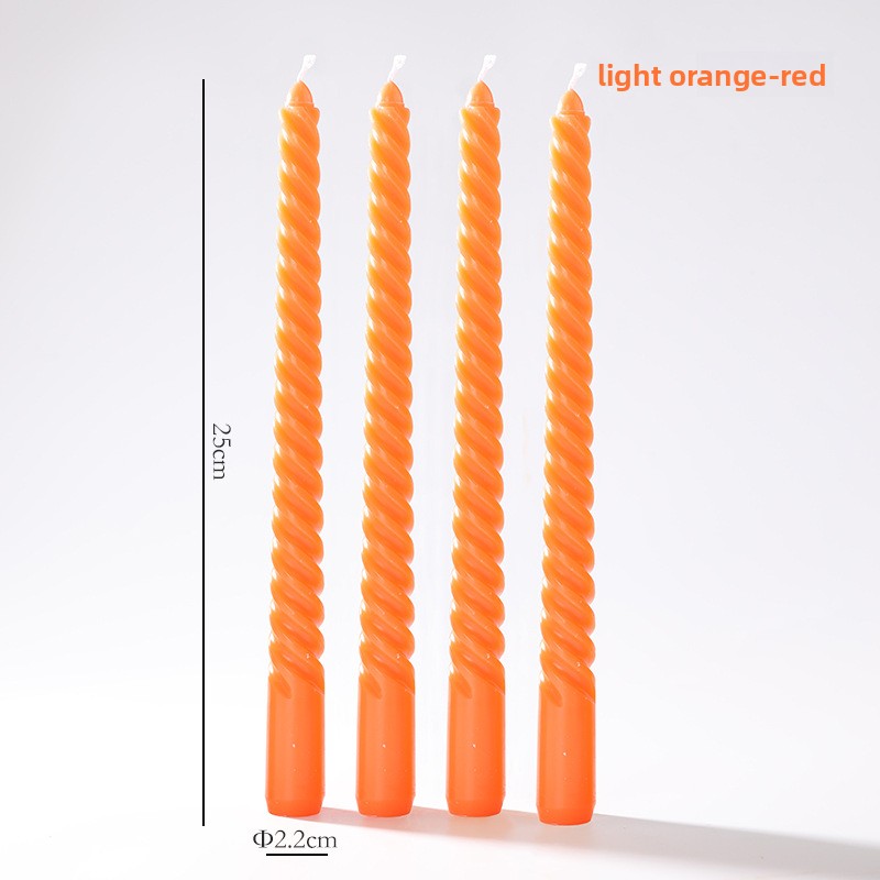 Vintage spiral long rod candle