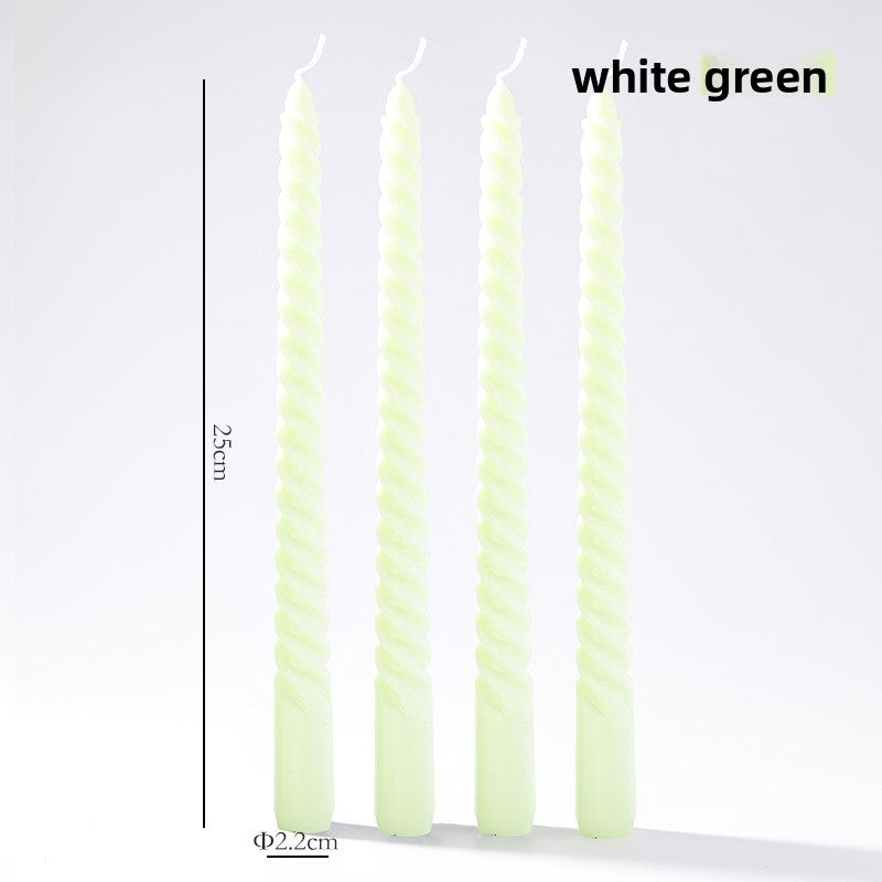 Vintage spiral long rod candle