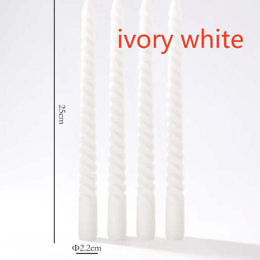Vintage spiral long rod candle