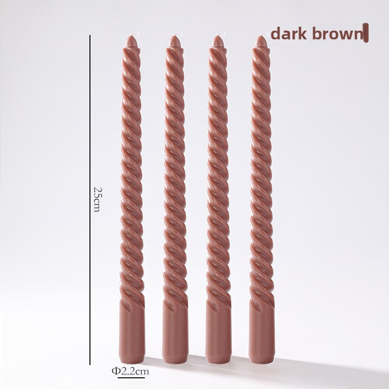 Vintage spiral long rod candle