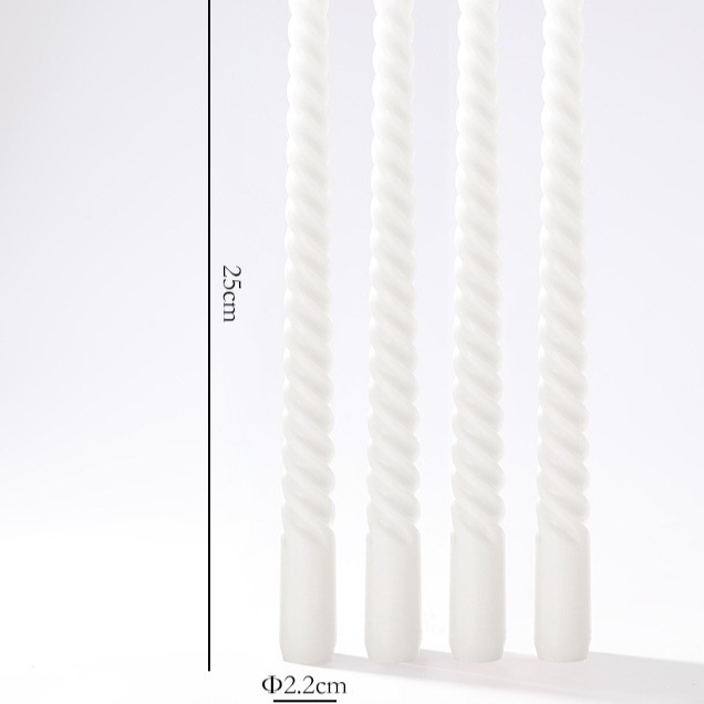 Vintage spiral long rod candle