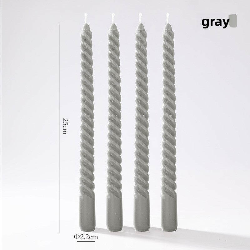 Vintage spiral long rod candle