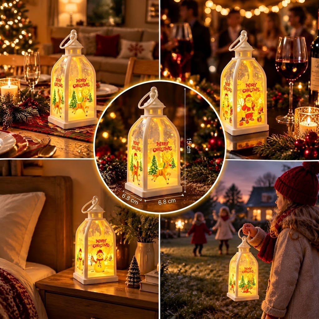 Portable Christmas LED Lantern